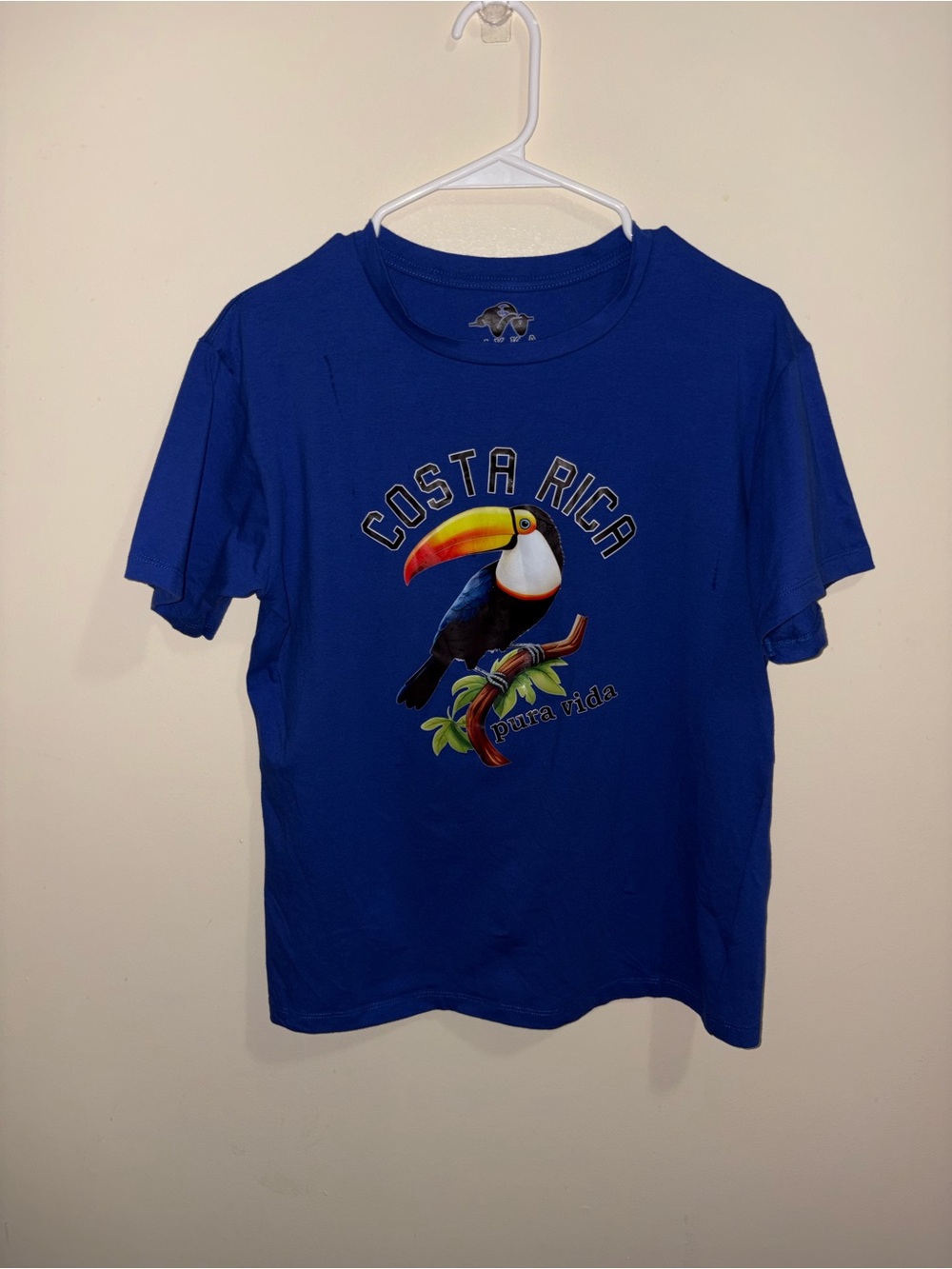 Costa Rica Toucan Tee - Royal Blue Graphic Shirt